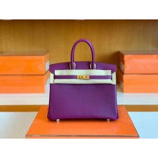 Hermes Birkin Swift actiniae purple Gold Hardware 25cm Full Handmade
