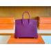 Hermes Birkin Swift actiniae purple Gold Hardware 25cm Full Handmade