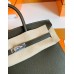 Hermes Birkin Togo CK46 charcoal grey Silver Hardware 25cm Full Handmade