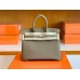 Hermes Birkin Togo Etoupe Grey Silver Hardware 25cm Full Handmade