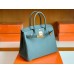 Hermes Birkin Epsom 63 Almond green Gold Hardware 30cm Full Handmade