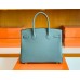 Hermes Birkin Epsom 63 Almond green Gold Hardware 30cm Full Handmade