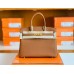 Hermes Birkin Togo CK37 Golden Brown Gold Hardware 30cm Full Handmade
