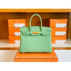 Hermes Birkin Togo Avocado green Gold Hardware 30cm Full Handmade