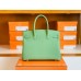 Hermes Birkin Togo Avocado green Gold Hardware 30cm Full Handmade