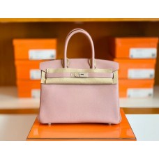Hermes Birkin Togo 4W wisteria pink Silver Hardware 30cm Full Handmade