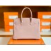 Hermes Birkin Togo 4W wisteria pink Silver Hardware 30cm Full Handmade