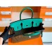 Hermes Birkin Ostrich Olive green & 1K Bamboo green & Etoupe Grey Silver Hardware 30cm Full Handmade