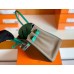 Hermes Birkin Ostrich Olive green & 1K Bamboo green & Etoupe Grey Silver Hardware 30cm Full Handmade