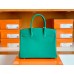 Hermes Birkin Ostrich Olive green & 1K Bamboo green & Etoupe Grey Silver Hardware 30cm Full Handmade