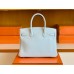 Hermes Birkin Togo T0 Light Blue Gold Hardware 30cm Full Handmade