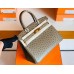 Hermes Birkin Ostrich etoupe grey Gold Hardware 30cm Full Handmade