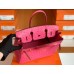 Hermes Birkin Ostrich 5J Rose Pink Gold Hardware 30cm Full Handmade