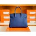 Hermes Birkin Togo M3 ink Blue Gold Hardware 30cm Full Handmade