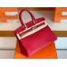 Hermes Birkin Togo S3 Rouge Red Silver Hardware 30cm Full Handmade