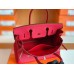 Hermes Birkin Togo S3 Rouge Red Silver Hardware 30cm Full Handmade