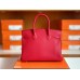 Hermes Birkin Togo S3 Rouge Red Silver Hardware 30cm Full Handmade