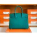 Hermes Birkin Ostrich u4 Velvet green Gold Hardware 30cm Full Handmade