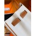 Hermes Birkin Togo cc37 Golden brown & cc10 Creamy white Gold Hardware 30cm Full Handmade