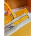 Hermes Birkin Touch Togo & Shiny crocodile 9D Amber Yellow Silver Hardware 30cm Full Handmade