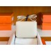 Hermes Constance Epsom Creamy White Silver Hardware 18cm Full Handmade