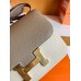 Hermes Constance Epsom CK18 Etoupe Grey Gold Hardware 18cm Full Handmade