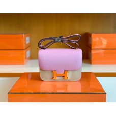 Hermes Constance Epsom X9 mallow purple Gold Hardware 18cm Full Handmade