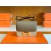Hermes Constance Epsom Etoupe & Amber yellow Gold Hardware 18cm Full Handmade