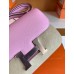 Hermes Constance Epsom X9 mallow purple Silver Hardware 18cm Full Handmade