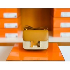 Hermes Constance Epsom 2S Sesame yellow Gold Hardware 18cm Full Handmade