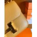 Hermes Constance Epsom 2S Sesame yellow Gold Hardware 18cm Full Handmade