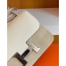 Hermes Constance Epsom Creamy White Silver Hardware 24cm Full Handmade