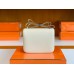 Hermes Constance Epsom Creamy White Silver Hardware 24cm Full Handmade