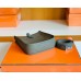 Hermes Mini Evelyne Togo 8F tinware grey Silver Hardware 16cm Full Handmade