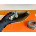 Hermes Mini Evelyne Togo 8F tinware grey Silver Hardware 16cm Full Handmade