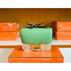 Hermes Constance Epsom Leather Avocado green Gold Hardware 24cm Full Handmade