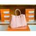 Hermes Garden party TC Leather Creamy pink Silver Hardware 30cm Full Handmade