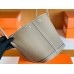 Hermes Garden party TC Leather Etoupe Grey Silver Hardware 30cm Full Handmade