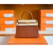 Hermes Kelly Barenia reddish brown Gold Hardware 25cm Full Handmade
